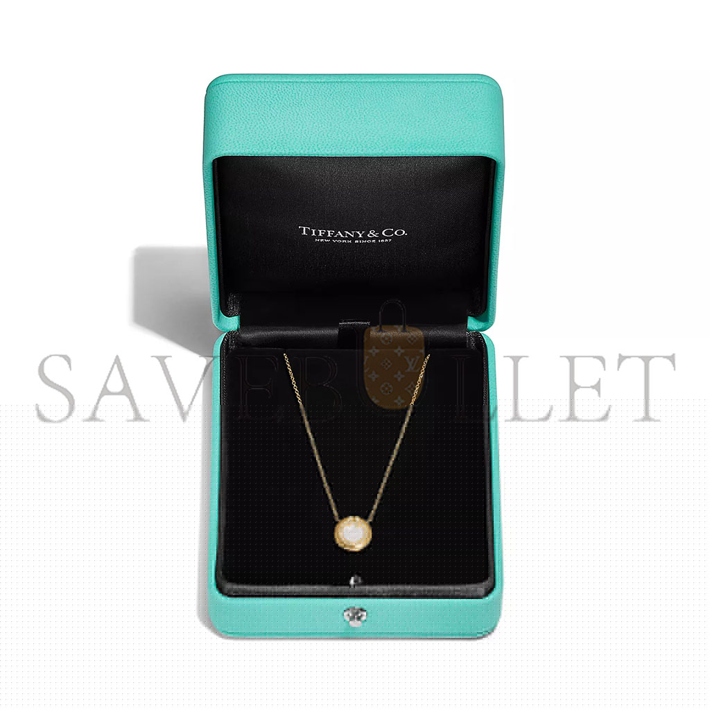 T*f*ny t diamond and mother-of-pearl circle pendant 67520521